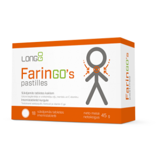 FarinGO"s pastilles (18 tabletes) 45 g, SILVANOLS