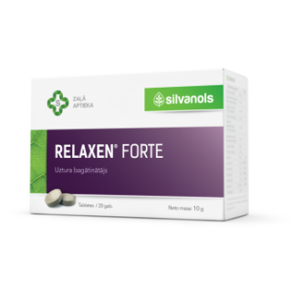 Relaxen Forte (20 tabletes) 10 g, SILVANOLS